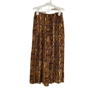 ZARA - Snake print wide legs Pants